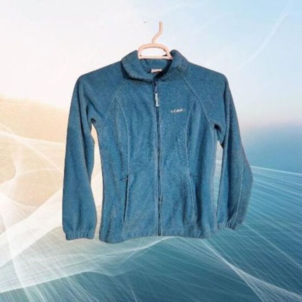 Columbia Fleece‎ Jacket Teal Size S